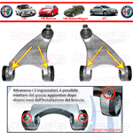 Bracci Anteriori Ingrassatore ALFA ROMEO 147 (937)