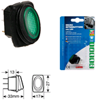 Interruttore 12/24V - Led Verde