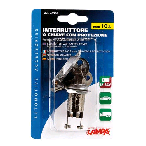 Prodotto: Lampa-45550 - Interruttore a chiave Accensione Auto 10A