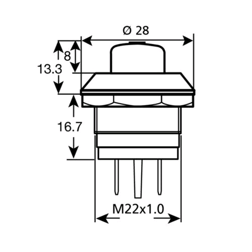 Prodotto: Lampa-45555 - Interruttore A Pressione 10A-12V - Lampa