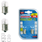 Coppia Lampade Sferiche 12V 5W Ba15S