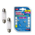 Coppia Lampade Siluro C10W 10W Sv8,5