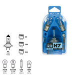 Kit Emergenza 8 Pezzi 5 Lampade (H7) + 3 Fusibili Omologazione Europea